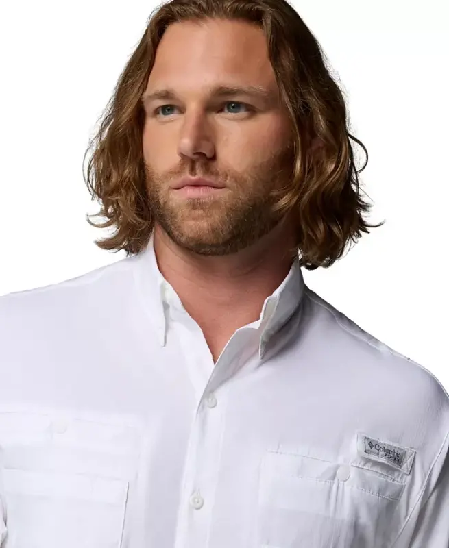 Men's PFG Tamiami II Long-Sleeve Shirt-White - 5