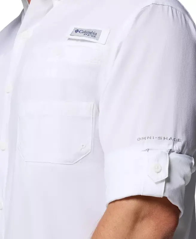 Men's PFG Tamiami II Long-Sleeve Shirt-White - 6