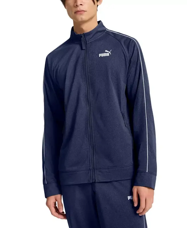 Men's Piped Tricot Jacket - dark blue - 1