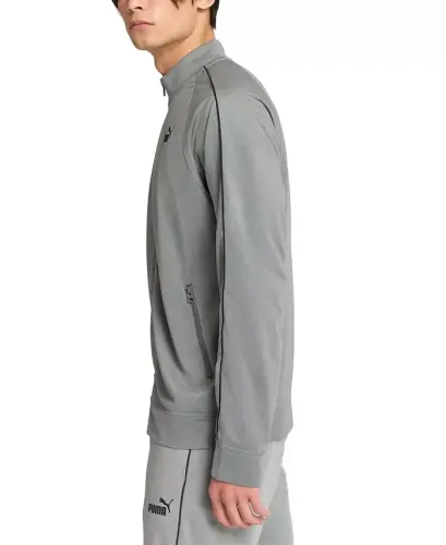 Men's Piped Tricot Jacket - Gray - PUMA (1)