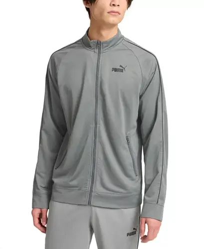 Men's Piped Tricot Jacket - Gray 