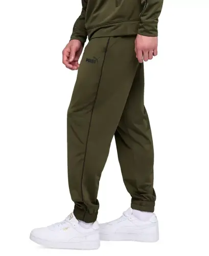 Men's Piped Tricot Joggers - Dark Olive - 3