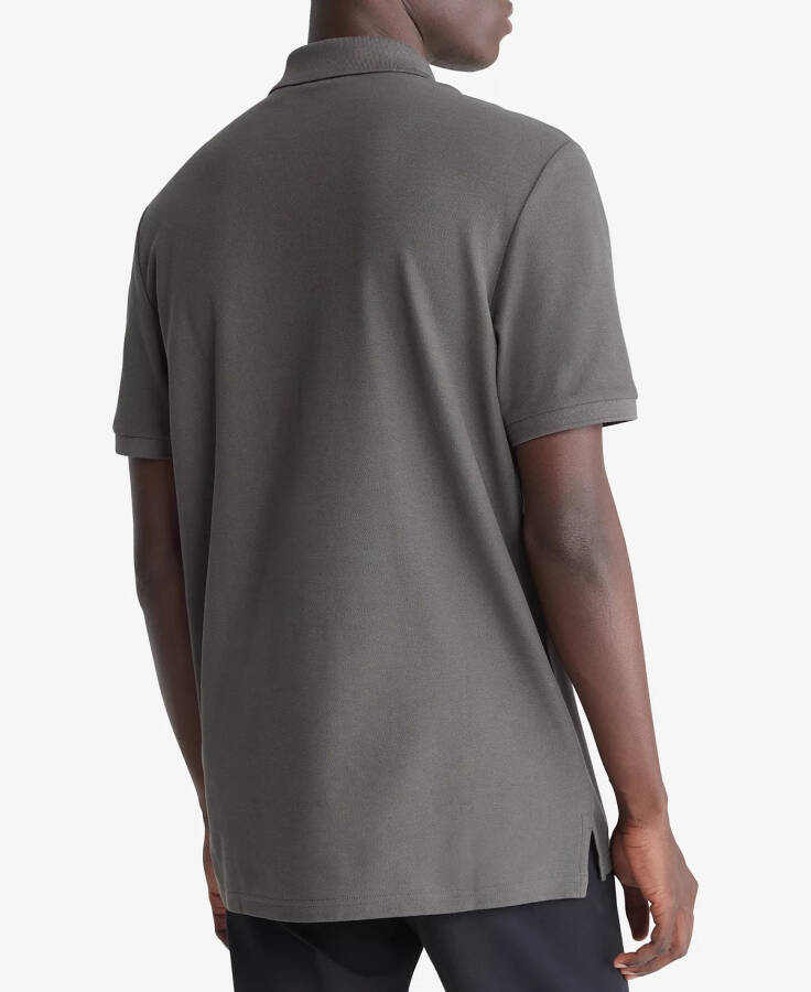 Men's Pique Solid Polo Beluga - 2