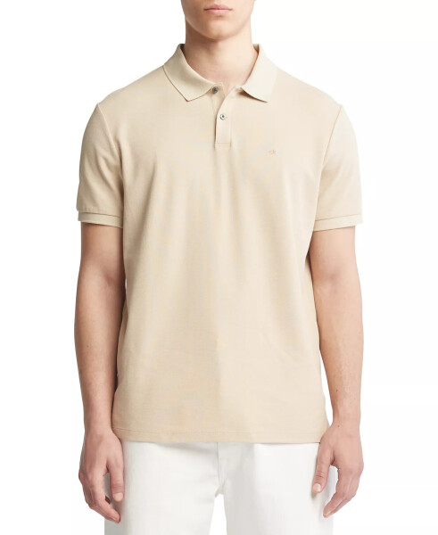 Men's Pique Solid Polo Safari - 1