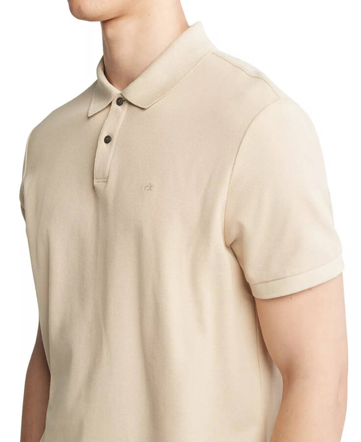 Men's Pique Solid Polo Safari - 3