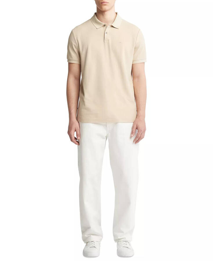 Men's Pique Solid Polo Safari - 4