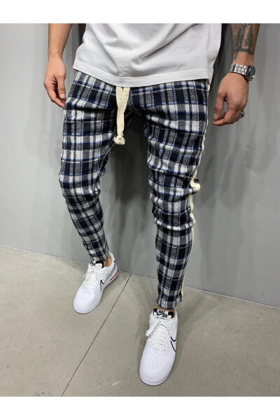 Men's Plaid Jogger Pants - 4