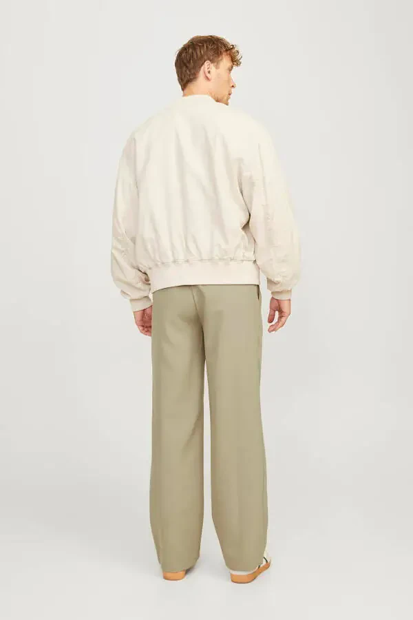 Men's Pleated Wide Leg Pants - Bill - 3