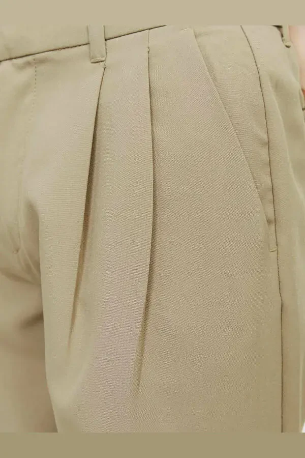 Men's Pleated Wide Leg Pants - Bill - 4