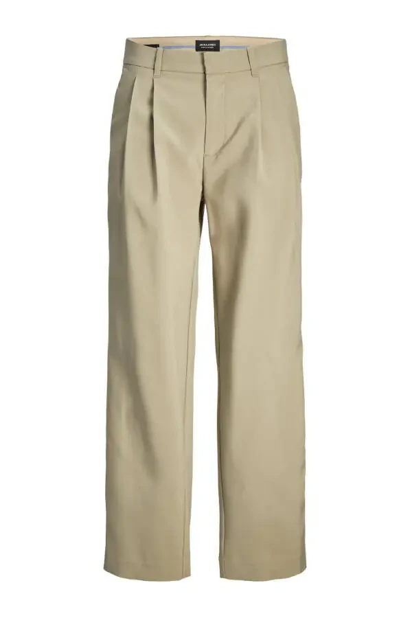 Men's Pleated Wide Leg Pants - Bill - 5