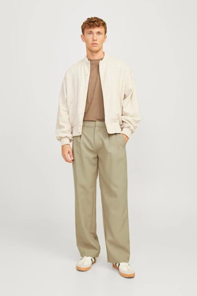 Men's Pleated Wide Leg Pants - Bill - 7