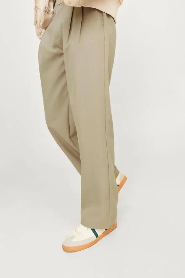 Men's Pleated Wide Leg Pants - Bill - 8