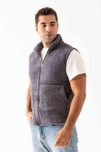 Men's plush vest - 3