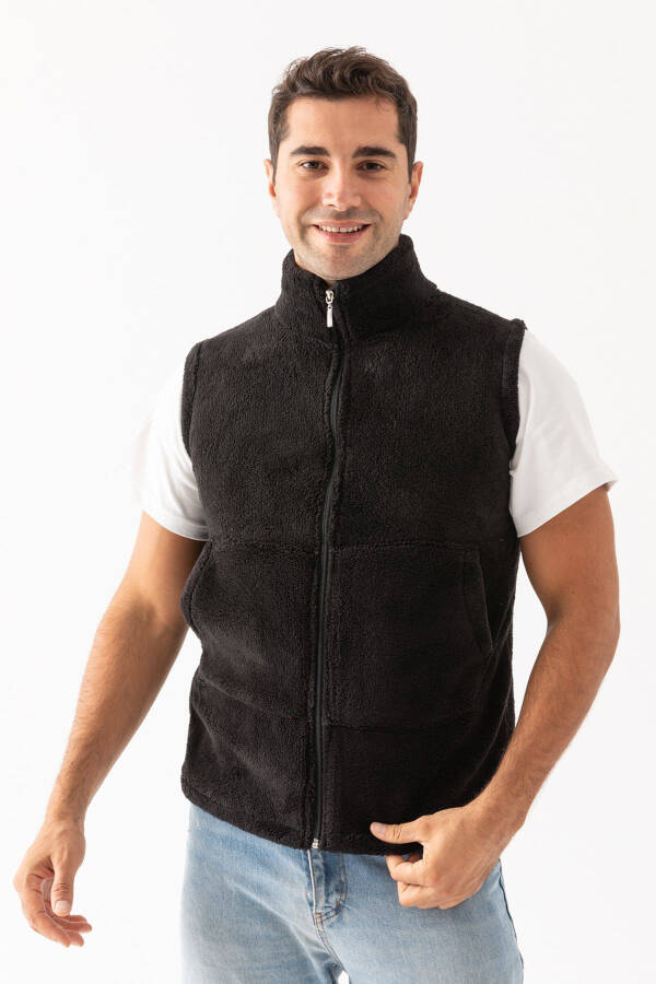 Men's plush vest - 1