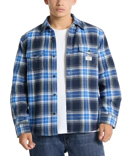 Men's Pocket Plaid Shirt-Multi - 1