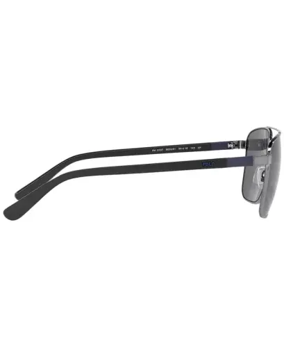 Men's Polarized Sunglasses, PH3137 - SHINY GUNMETAL/POLAR GREY - 4