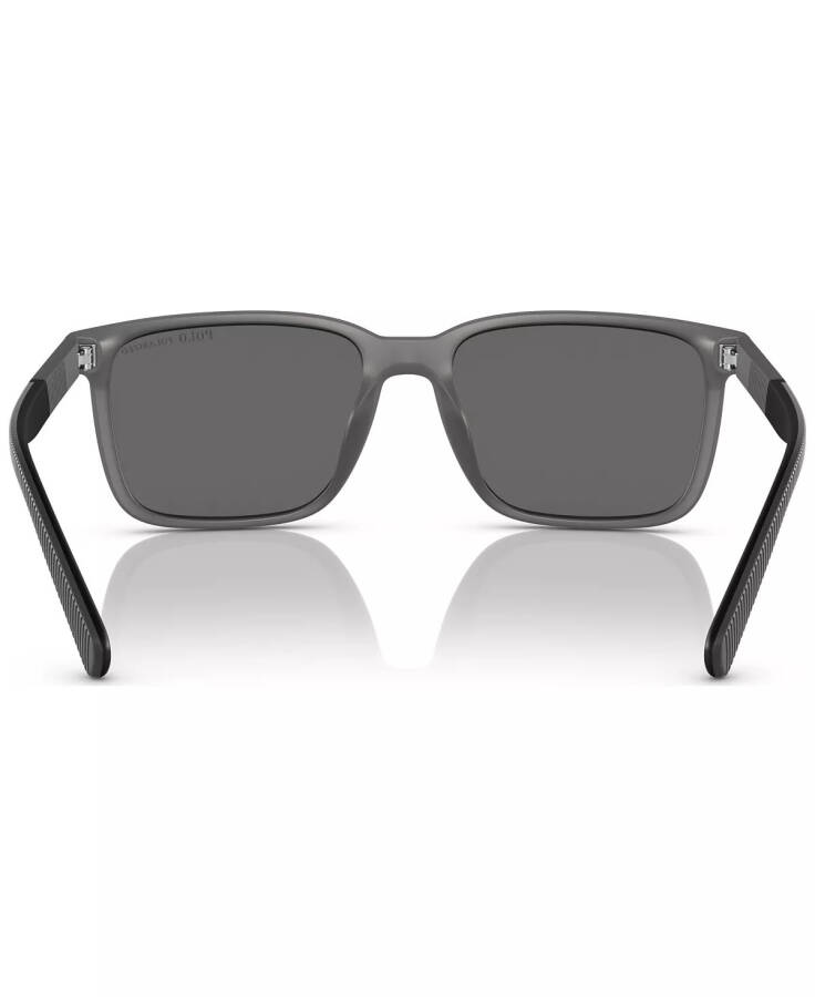 Men's Polarized Sunglasses, PH4189U55-ZP Matte Transparent Gray - 5