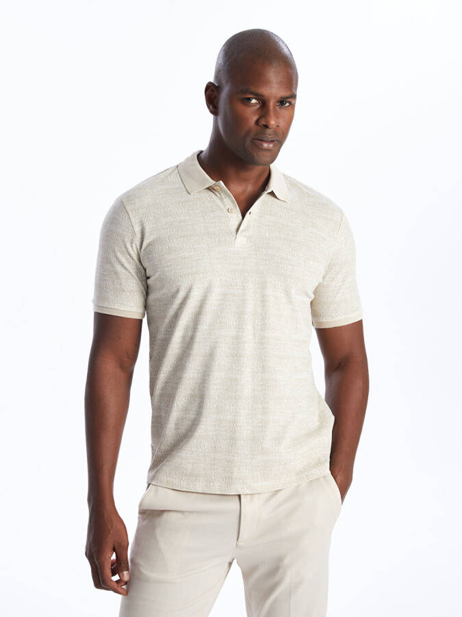 Men's Polo Collar Short Sleeve Pique T-Shirt - 8