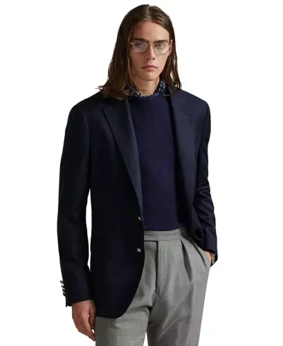 Men's Polo Modern Wool-Blend Gabardine Blazer - 1