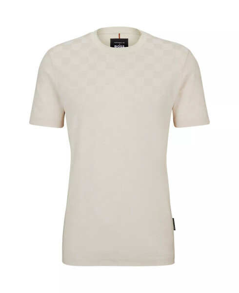 Men's Porsche Check Jacquard T-shirt Open White - 8