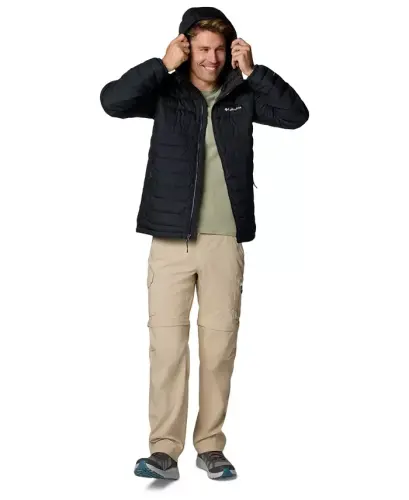 Men's Powder Lite II Hooded Jacket-Black - COLUMBIA (1)