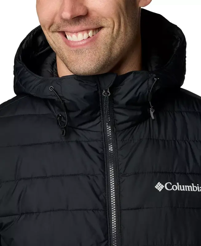 Men's Powder Lite II Hooded Jacket-Black - 4