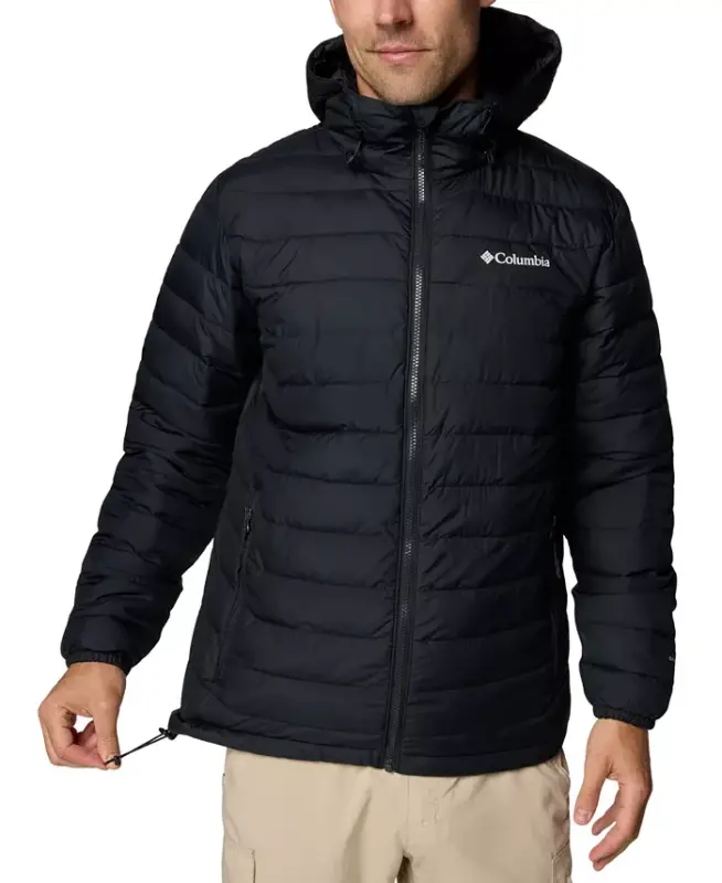 Men's Powder Lite II Hooded Jacket-Black - 6