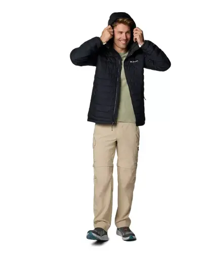Men's Powder Lite II Hooded Jacket - Black - COLUMBIA (1)