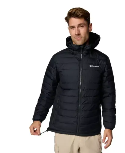 Men's Powder Lite II Hooded Jacket - Black - 1