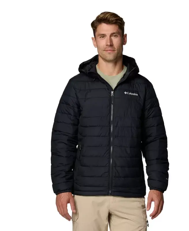 Men's Powder Lite II Hooded Jacket - Black - 3