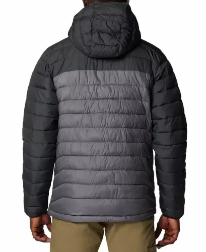Men's Powder Lite II Hooded Jacket-City Grey, Shark - 4