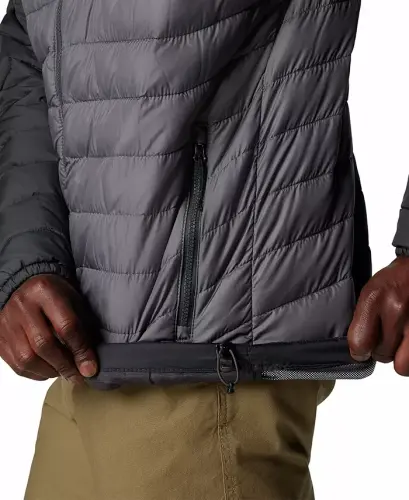 Men's Powder Lite II Hooded Jacket-City Grey, Shark - 6