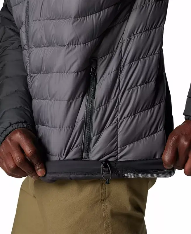 Men's Powder Lite II Hooded Jacket-City Grey, Shark - 6