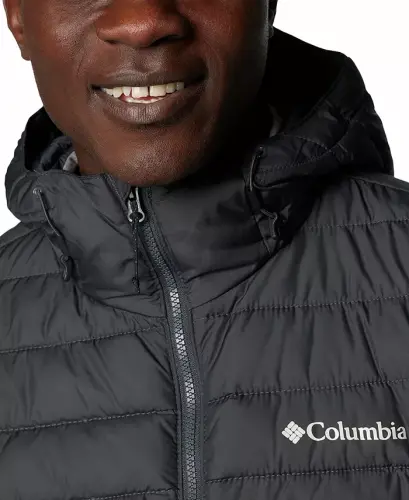 Men's Powder Lite II Hooded Jacket-City Grey, Shark - 7