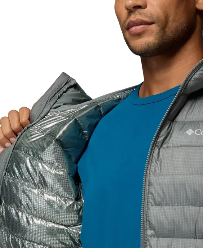 Men's Powder Lite II Hooded Jacket - Sedona Sage Ripstop - 3