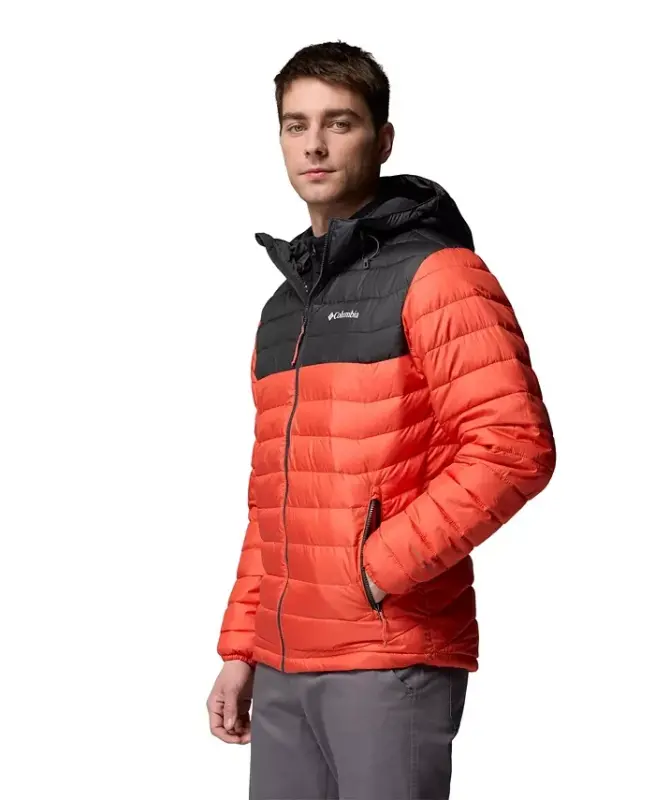 Men's Powder Lite II Hooded Jacket - Zing, Shark - 8