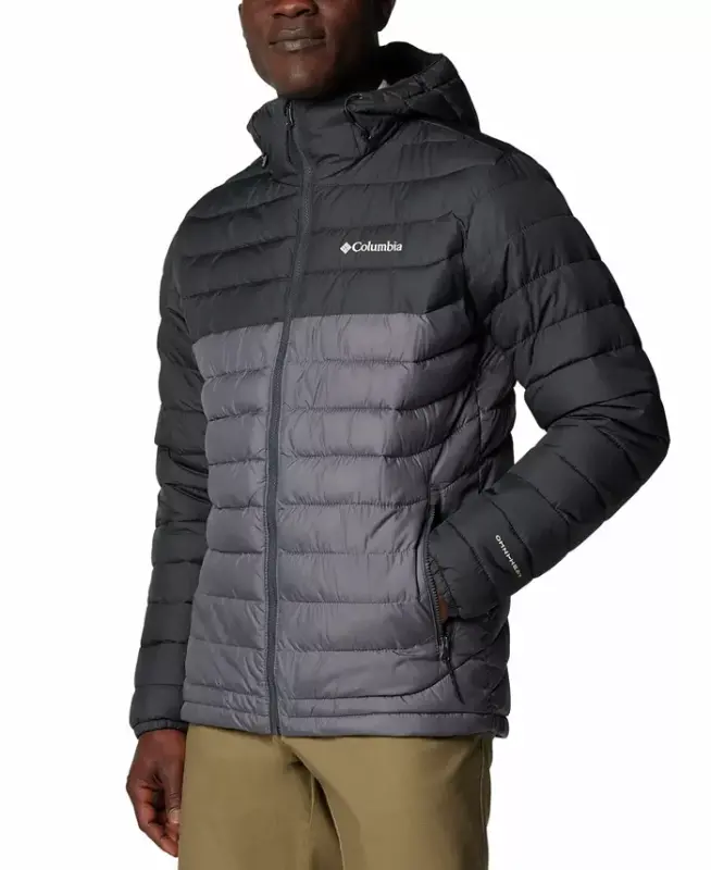 Men's Powder Lite II Hooded Jacket - Zing, Shark - 9