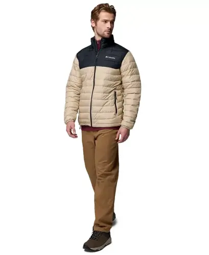 Men's Powder Lite II Puffer Jacket - Ancient Fossil/Black - COLUMBIA (1)