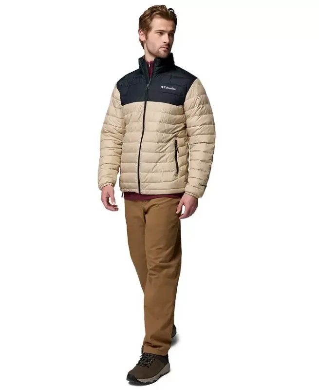 Men's Powder Lite II Puffer Jacket - Ancient Fossil/Black - 2