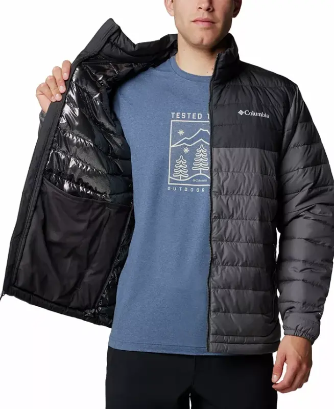 Men's Powder Lite II Puffer Jacket - City Grey, Shark - 6