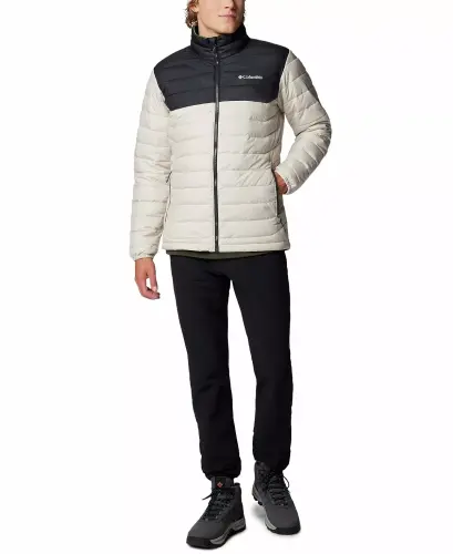 Men's Powder Lite II Puffer Jacket-Dark Stone, Black - 8