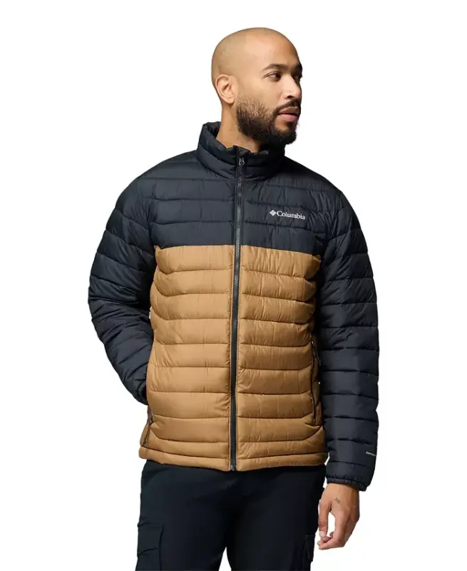 Men's Powder Lite II Puffer Jacket - Delta/Black - COLUMBIA