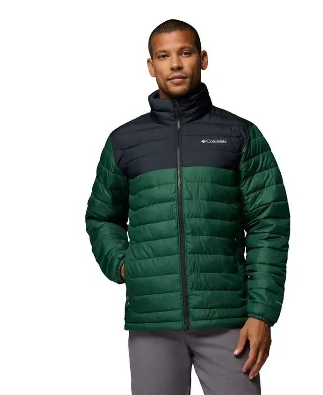 Men's Powder Lite II Puffer Jacket - Rain Forest/Black - 1