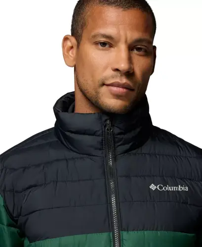 Men's Powder Lite II Puffer Jacket - Rain Forest/Black - 3