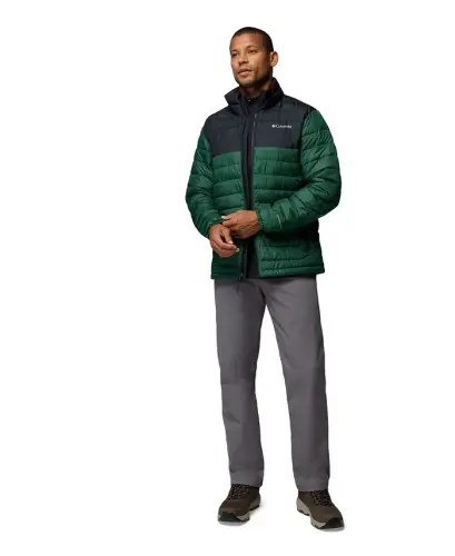 Men's Powder Lite II Puffer Jacket - Rain Forest/Black - COLUMBIA (1)