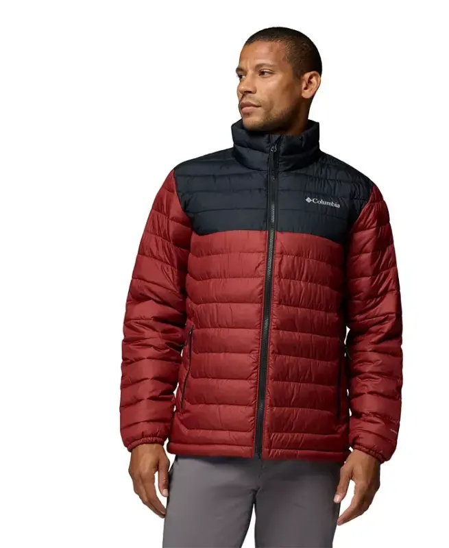 Men's Powder Lite II Puffer Jacket - Red Oxide/Black - 1