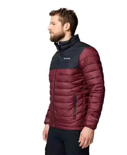 Men's Powder Lite II Puffer Jacket - Rich wine, Black - COLUMBIA (1)