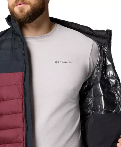 Men's Powder Lite II Puffer Jacket - Rich wine, Black - 3