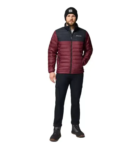 Men's Powder Lite II Puffer Jacket - Rich wine, Black - 8