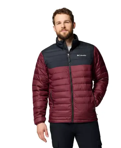 Men's Powder Lite II Puffer Jacket - Rich wine, Black 